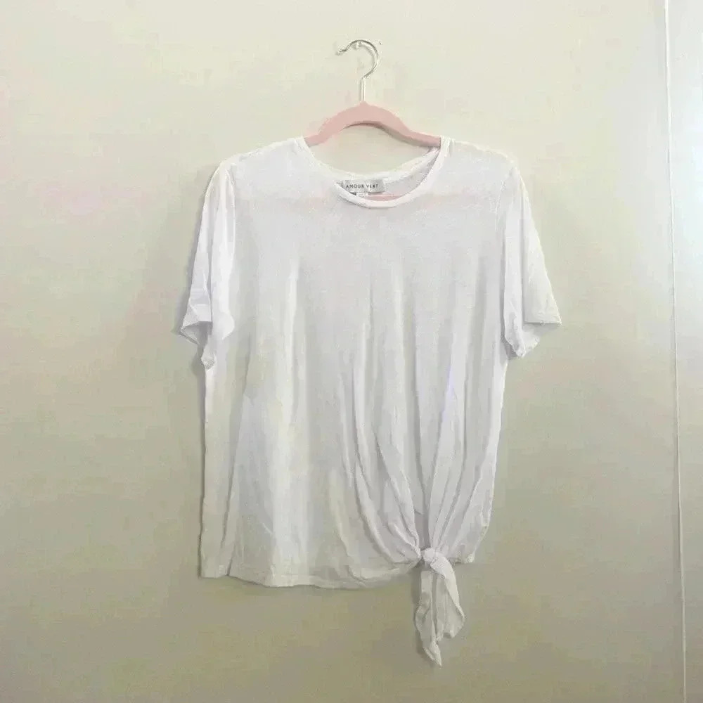 Amour Vert side tie tshirt extra small